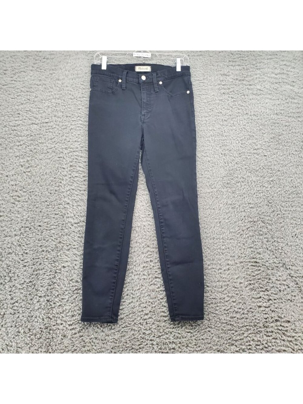 Madewell Jeans Womens 27 Black Skinny Stretch Denim Slimming *Read*